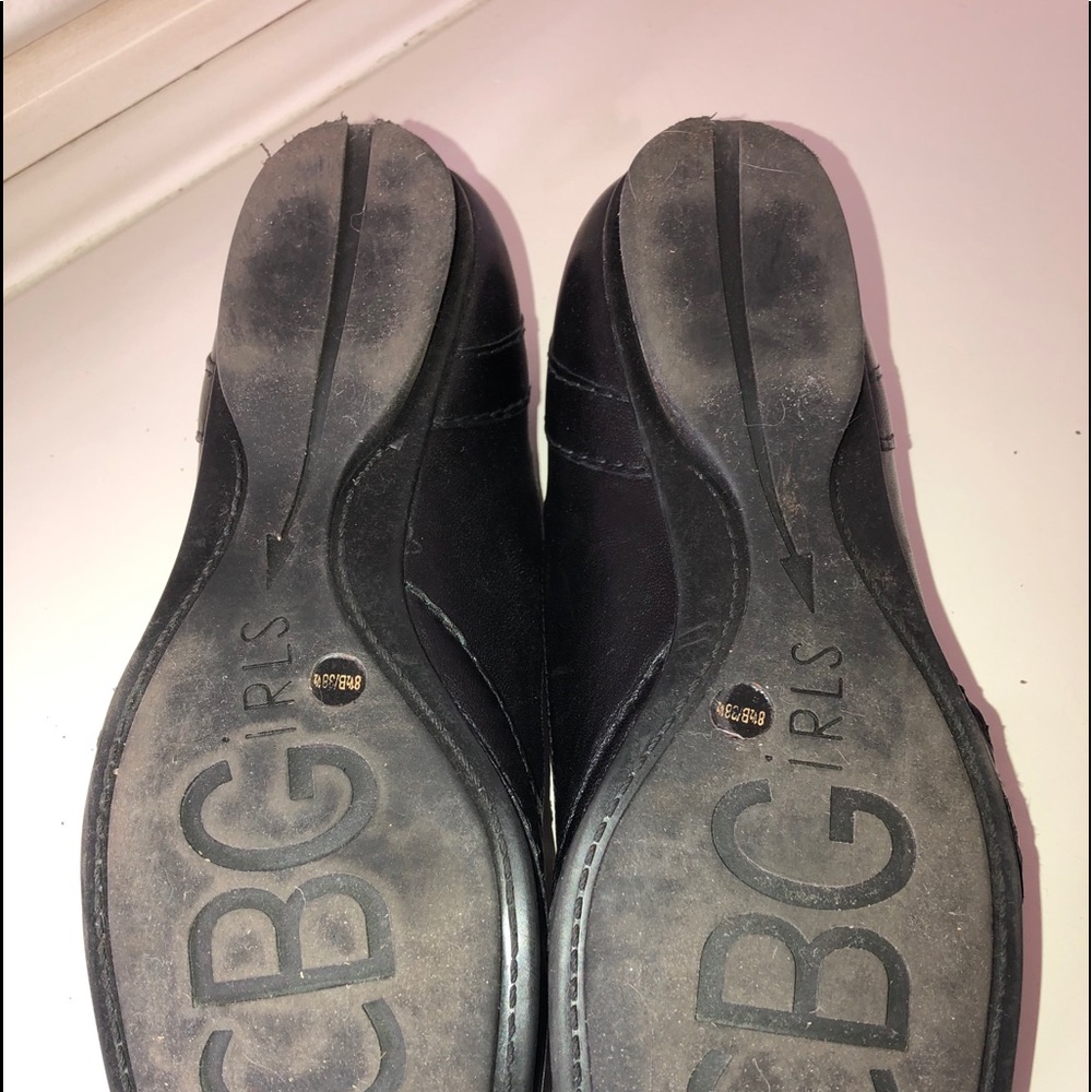 BCBG Girls black ballet flats squared toe 8.5 - Picture 3 of 4